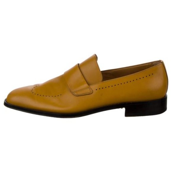BALLY MEN\'S Vintage TORIEL Leather Blind Brogue Desiger Loafers (ITALY) main image 5